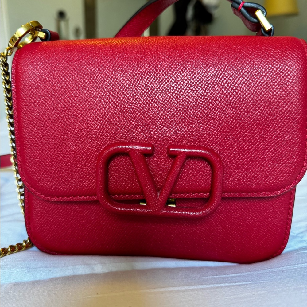 Valentino Vlogo Leather Bag